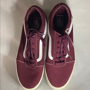 Vans Youth Old Skool Burgundy Canvas Sneakers